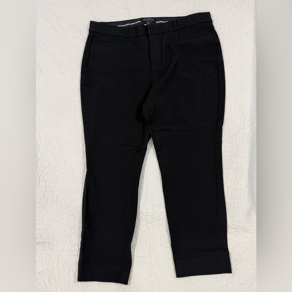 Banana Republic Womens Black Curvy Fit Pants Size 16 stretchy